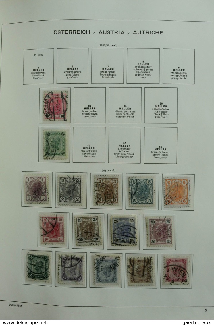 Österreich: 1850/1985: Extensive, MNH, mint hinged and used collection Austria and territories 1850-