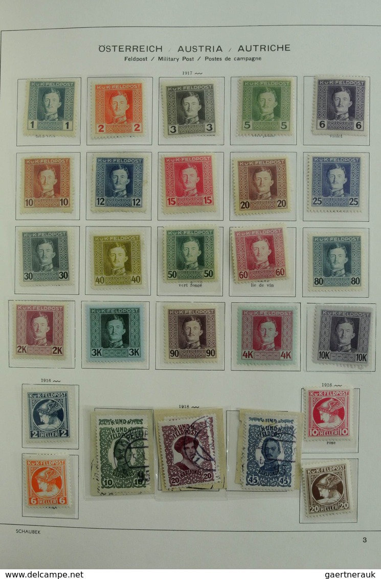 Österreich: 1850/1985: Extensive, MNH, mint hinged and used collection Austria and territories 1850-