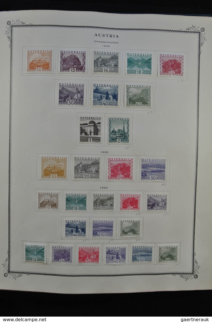 Österreich: 1850/1947: Extremely well filled, mostly mint hinged collection Austria 1850-1947 in Sco