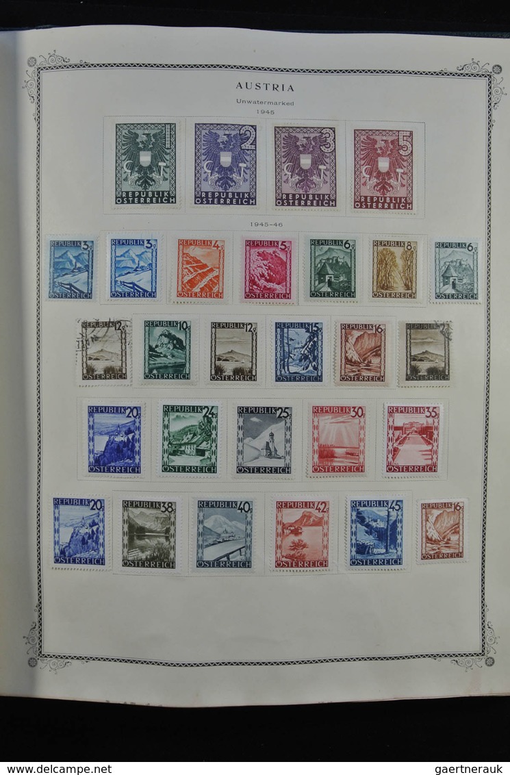 Österreich: 1850/1947: Extremely well filled, mostly mint hinged collection Austria 1850-1947 in Sco