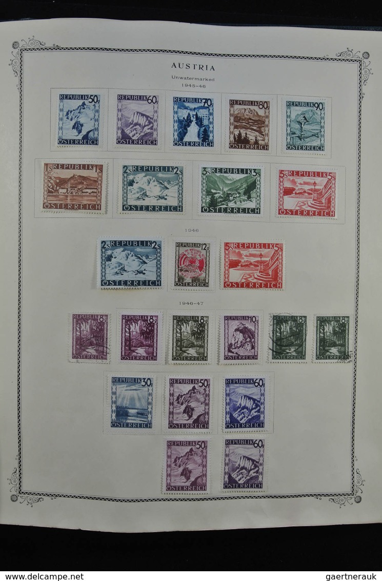 Österreich: 1850/1947: Extremely well filled, mostly mint hinged collection Austria 1850-1947 in Sco