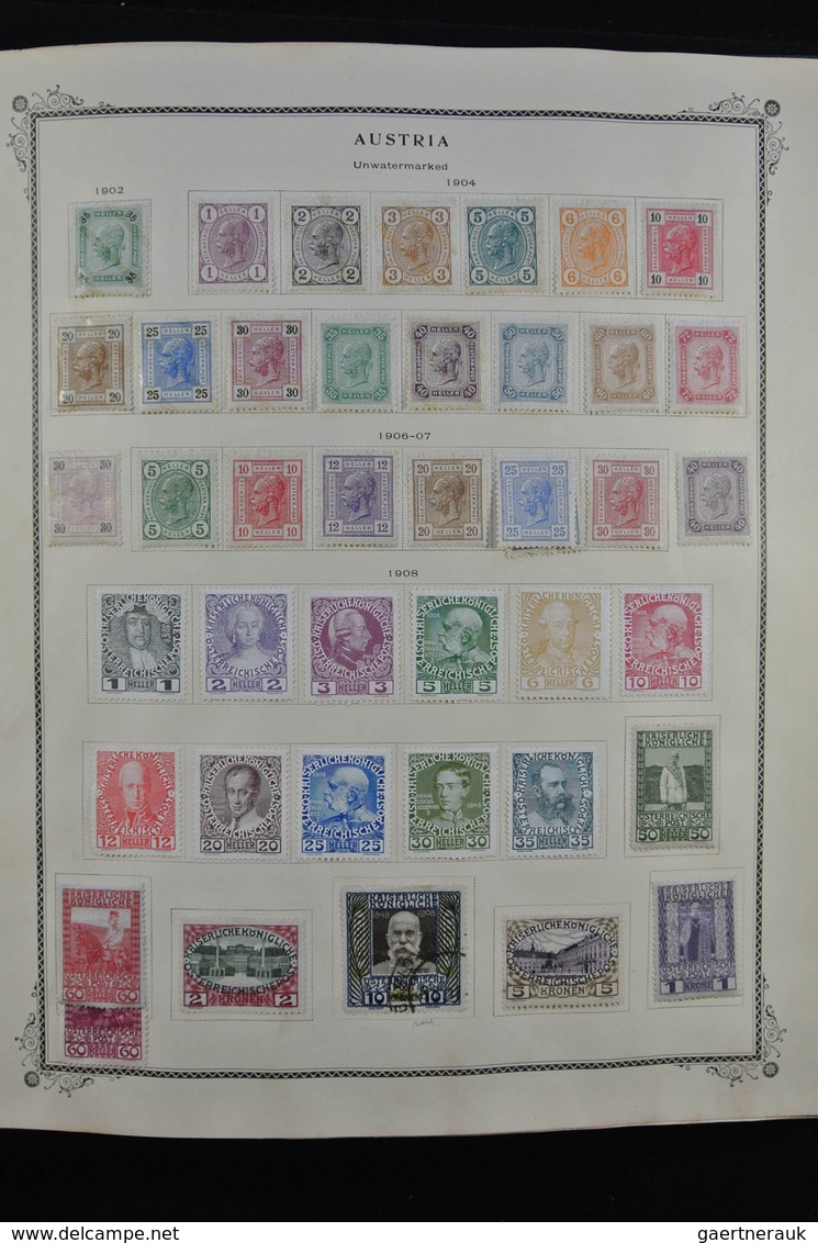 Österreich: 1850/1947: Extremely well filled, mostly mint hinged collection Austria 1850-1947 in Sco