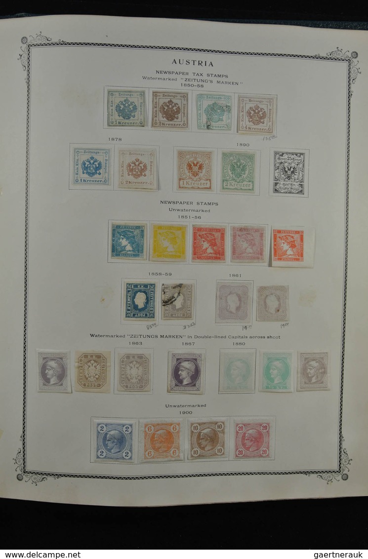 Österreich: 1850/1947: Extremely well filled, mostly mint hinged collection Austria 1850-1947 in Sco