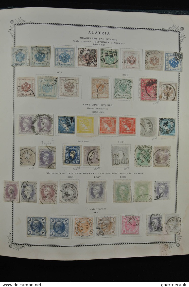 Österreich: 1850/1947: Extremely well filled, mostly mint hinged collection Austria 1850-1947 in Sco