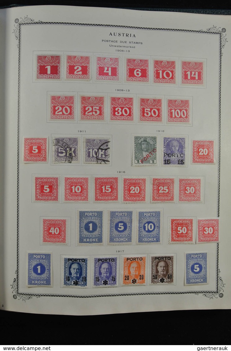 Österreich: 1850/1947: Extremely well filled, mostly mint hinged collection Austria 1850-1947 in Sco