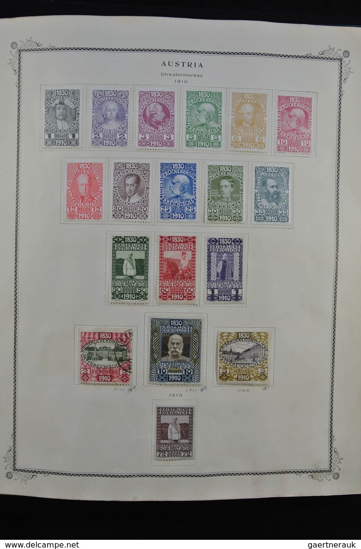 Österreich: 1850/1947: Extremely well filled, mostly mint hinged collection Austria 1850-1947 in Sco