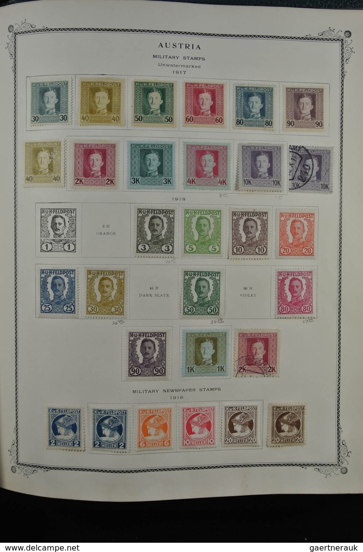 Österreich: 1850/1947: Extremely well filled, mostly mint hinged collection Austria 1850-1947 in Sco