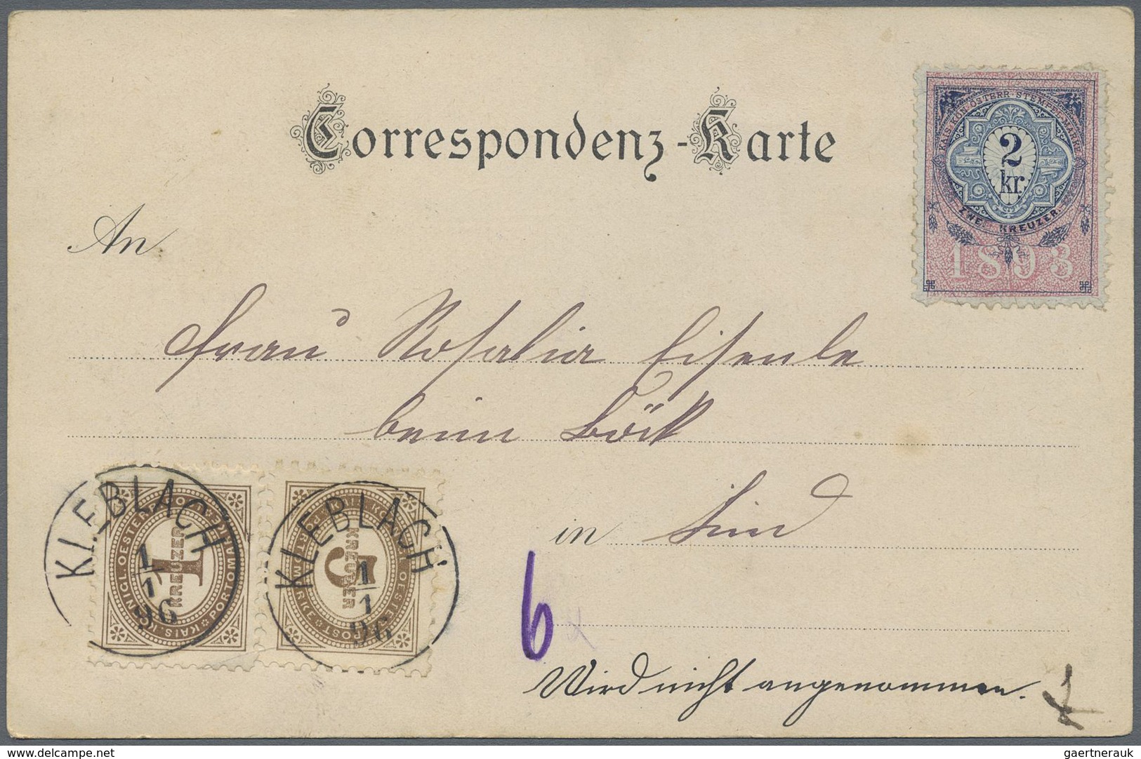 Br/GA Österreich: 1850/1900 (ca.), Sammlung von ca. 80 NACHPORTO-Belege mit verschiedensten Taxierungsform