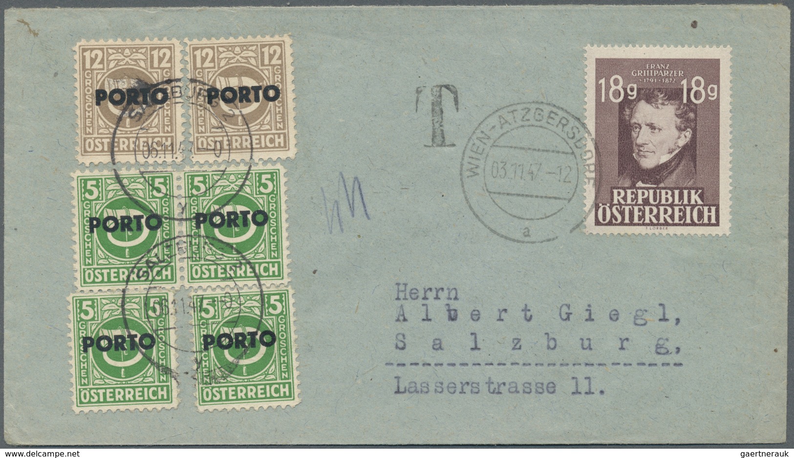 Br/GA Österreich: 1880/1960 (ca.), vielseitige Partie von ca. 100 Briefen und Karten, dabei zwei Zierbrief