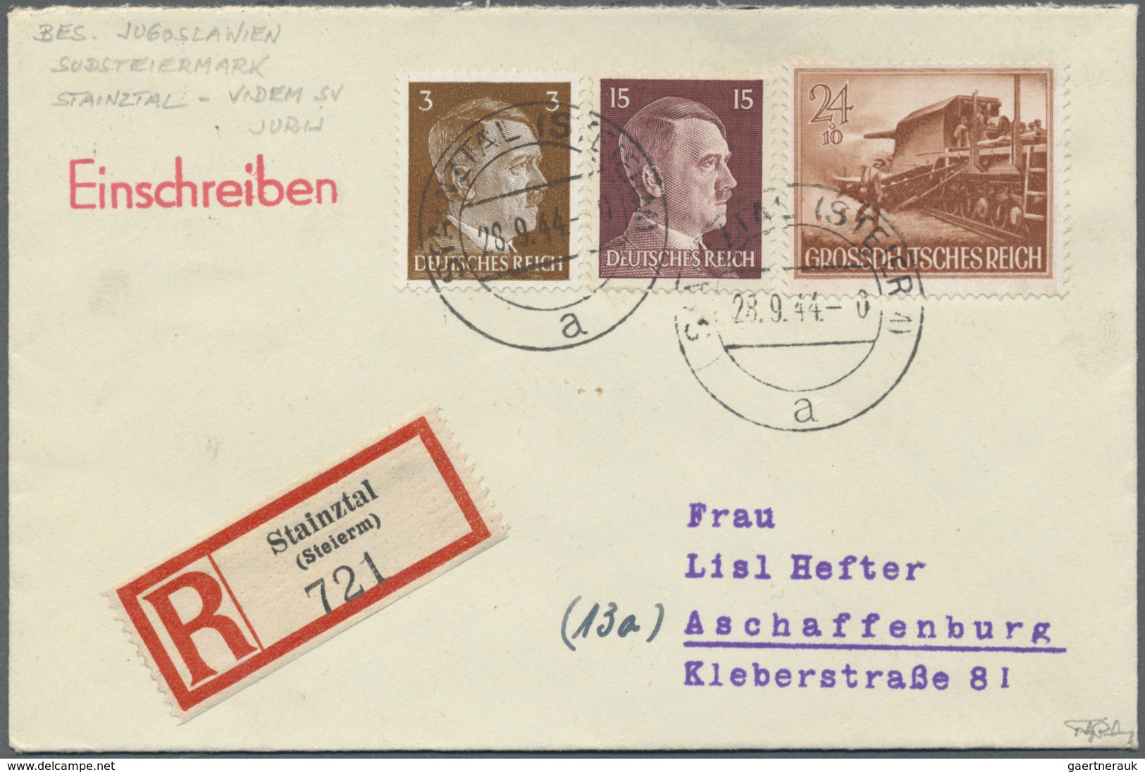 Br/GA Österreich: 1880/1960 (ca.), vielseitige Partie von ca. 100 Briefen und Karten, dabei zwei Zierbrief