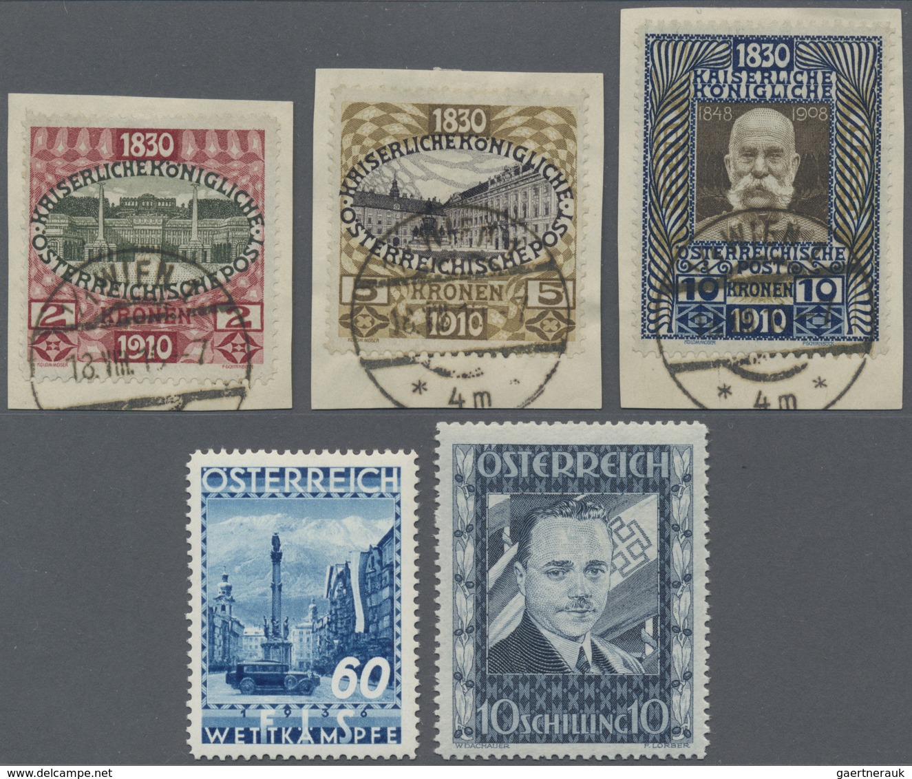 Br/GA/O/**/* Österreich: 1890/1950 (ca.), Umfangreiche Sammlung In 12 Meißt Großen Alben, Ab Der Ausgabe 1890, Be - Neufs