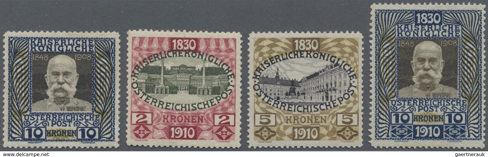 * Österreich: 1890/1938, In Hauptnummern Fast Komplette, Ungebrauchte Sammlung Ohne Mi. 556, 588 Miche - Neufs
