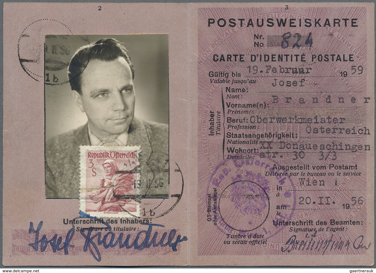 Br/GA Österreich: 1930/1956, Interessante Partie Von Ca. 13 Belegen, U.a. Ansichtskte. Mit L2 "Zur Erinner - Neufs