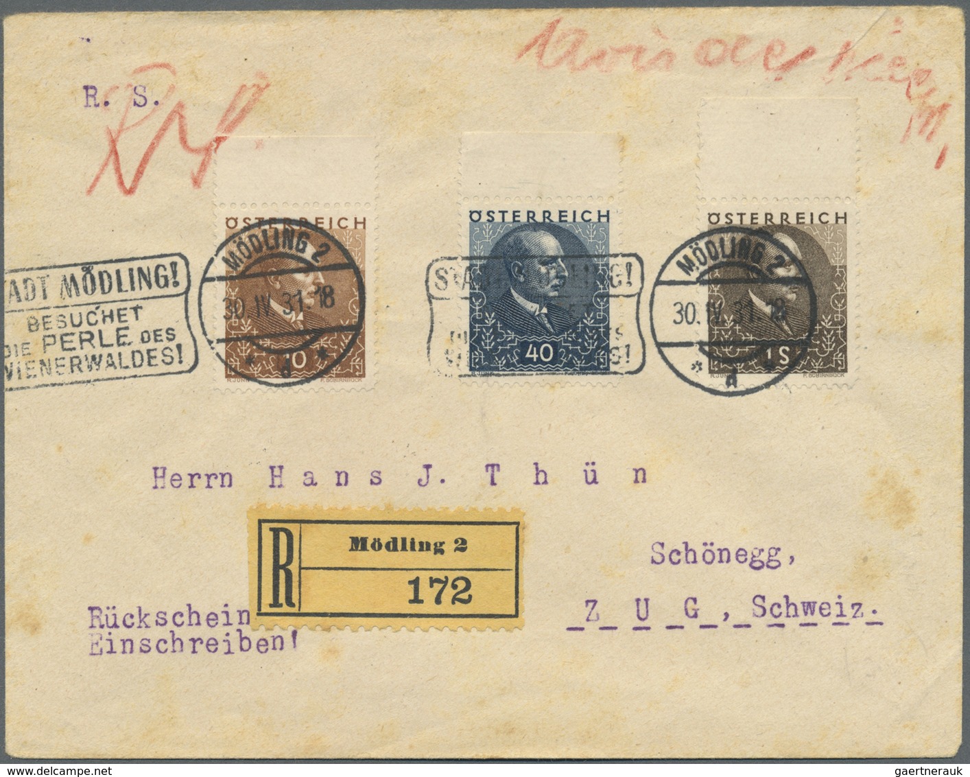 Br Österreich: 1931/1961, Lot Von 18 Briefen Und Karten, Dabei Bessere Frankaturen Wie MiNr. 512/17, 61 - Neufs