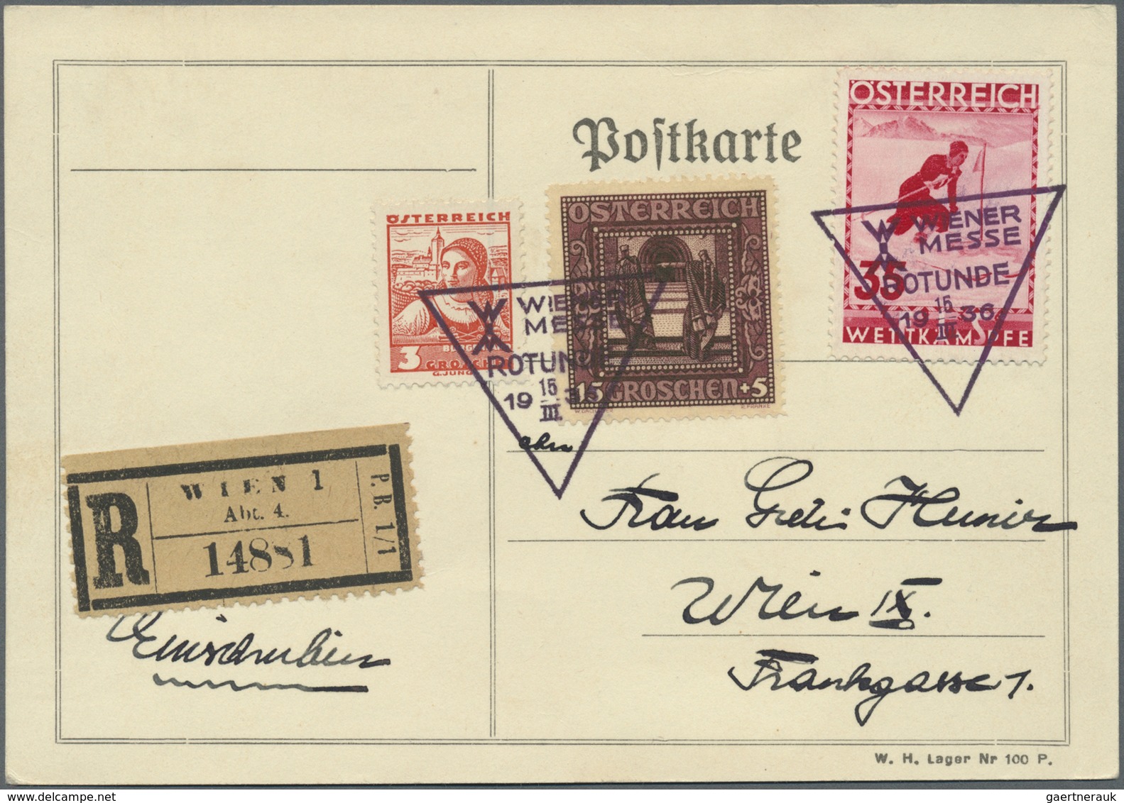 Br Österreich: 1931/1961, Lot Von 18 Briefen Und Karten, Dabei Bessere Frankaturen Wie MiNr. 512/17, 61 - Neufs