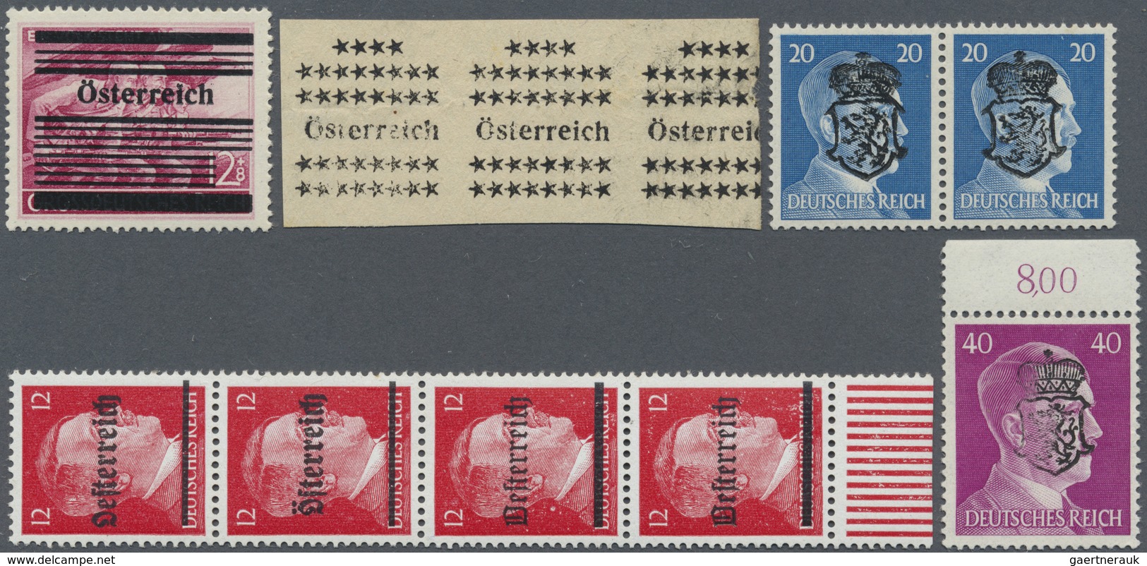 **/*/O/Br Österreich: 1945, Sammlung Der Aufdruck-Ausgaben 1945 Inkl. Vielen Lokalausgaben, Notmaßnahmen Und S - Neufs