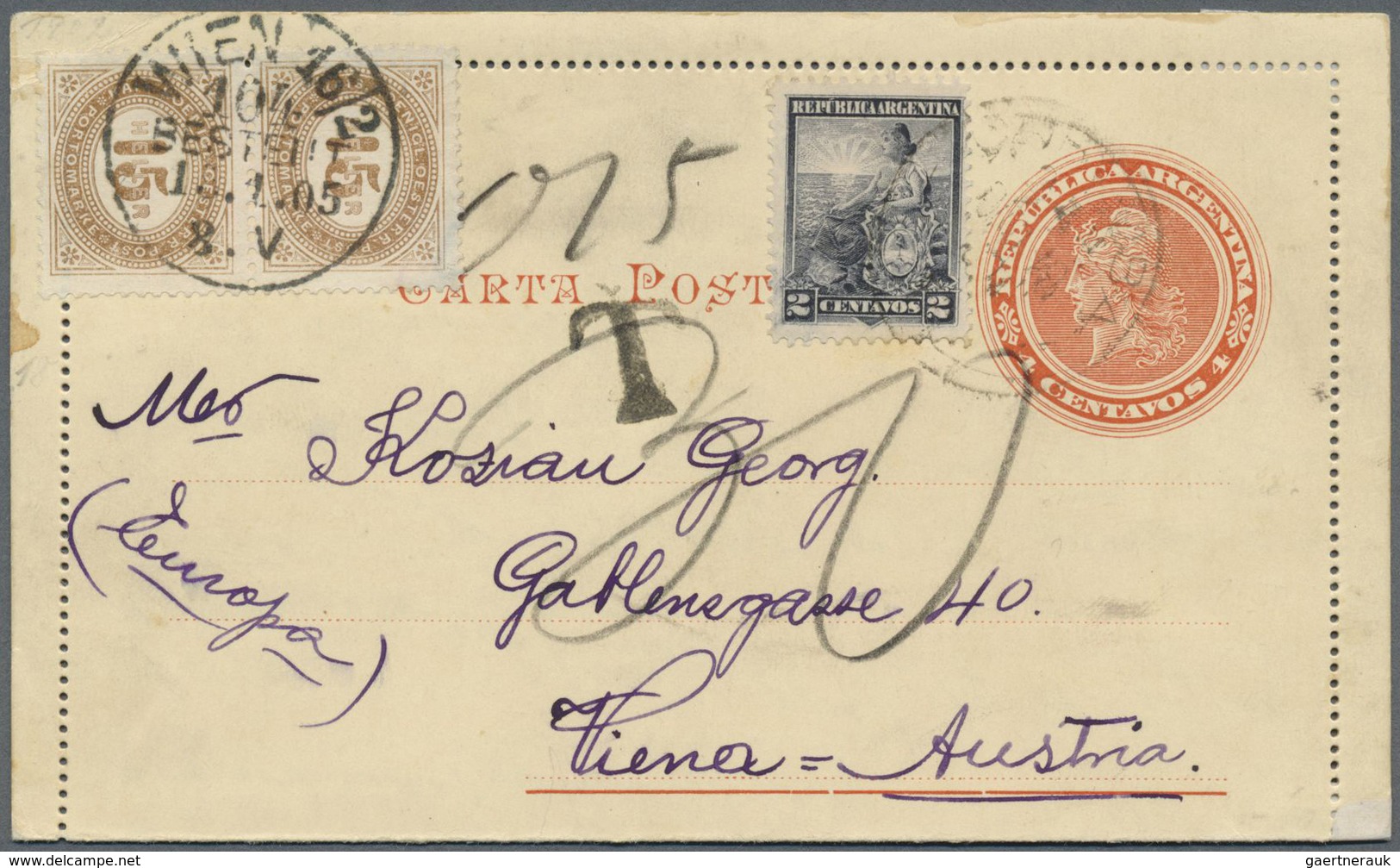 Br/GA/ Österreich - Portomarken: 1900/1918, Sammlung Von Ca. 115 Belegen Mit Portomarken Und Den Verschiede - Postage Due