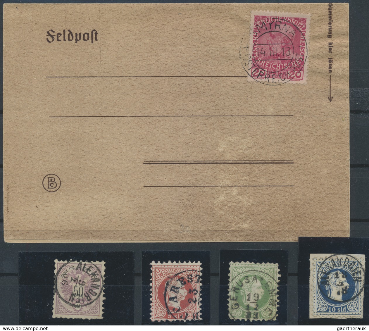 O/Brfst Österreichische Post in der Levante: 1879/1912, sehr interessanter Posten mit gestempelten Ausgaben