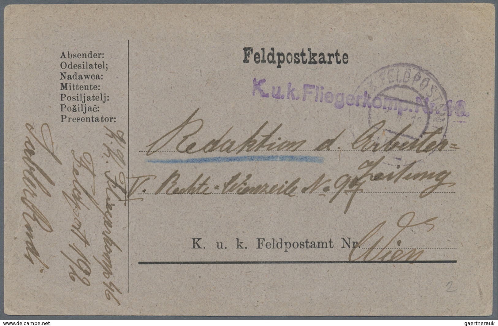 Br/GA/ Österreich - Militärpost / Feldpost: 1820/1918, Hochinteressante Partie Von Ca. 125 Briefen/Karten, - Altri & Non Classificati