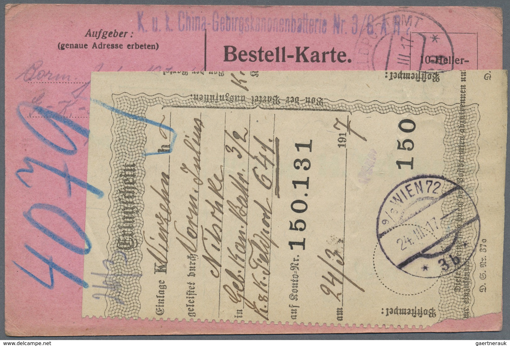 Br/GA/ Österreich - Militärpost / Feldpost: 1820/1918, hochinteressante Partie von ca. 125 Briefen/Karten,