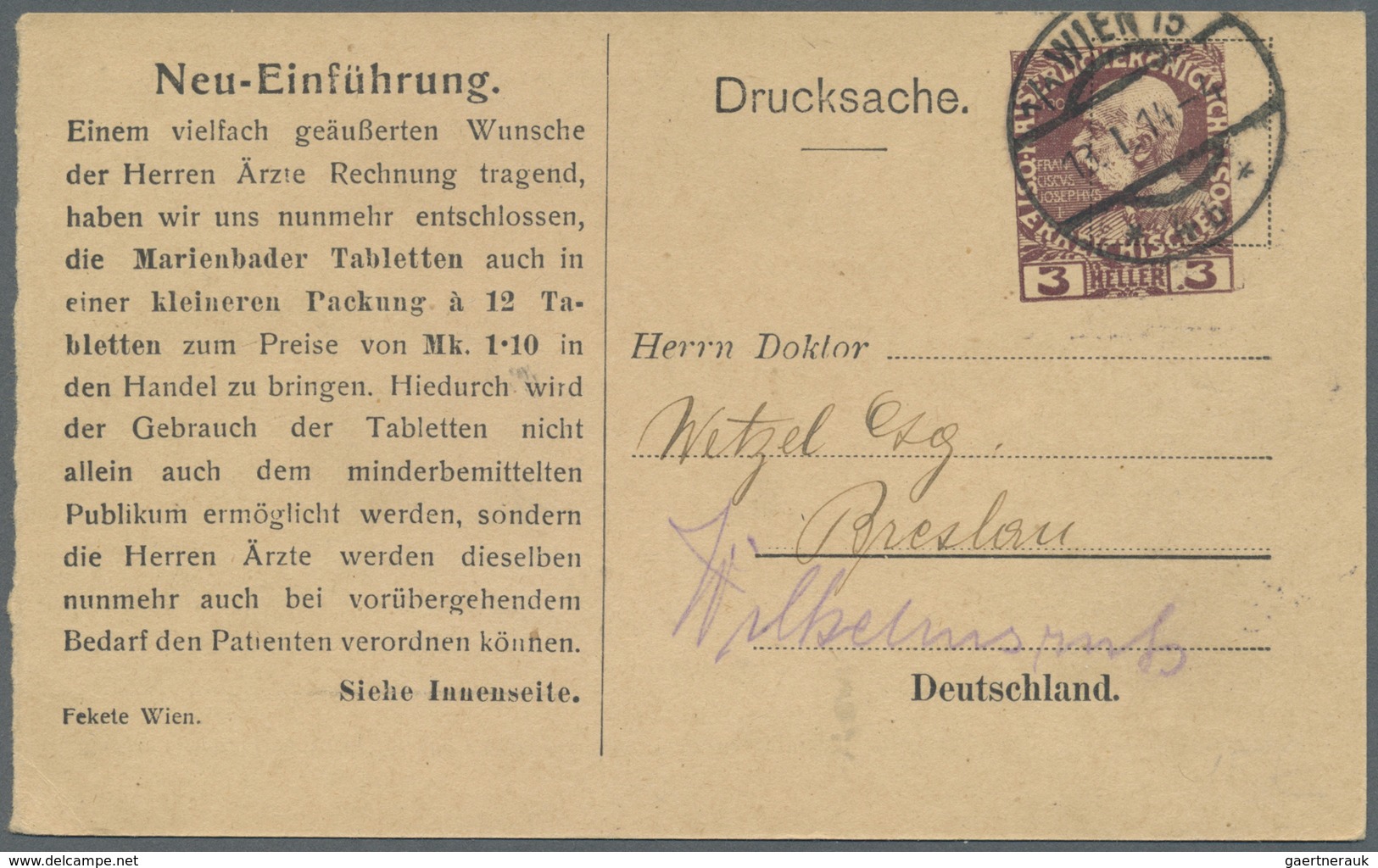 GA Österreich - Privatganzsachen: 1903/1930 (ca.), Bestand Mit Ca. 55 Meist Gebrauchten Privatganzsache - Autres & Non Classés