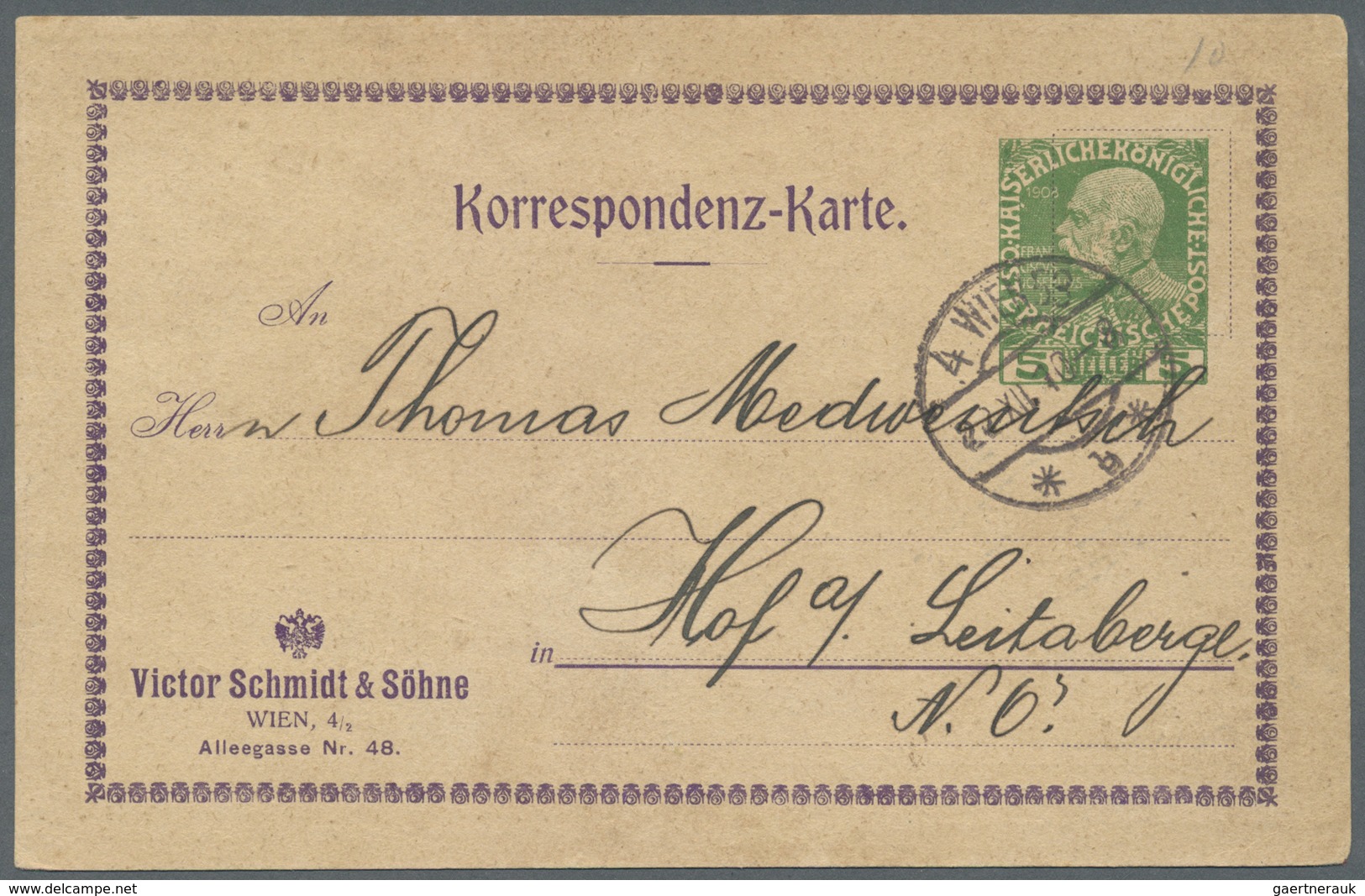 GA Österreich - Privatganzsachen: 1903/1930 (ca.), Bestand Mit Ca. 55 Meist Gebrauchten Privatganzsache - Autres & Non Classés