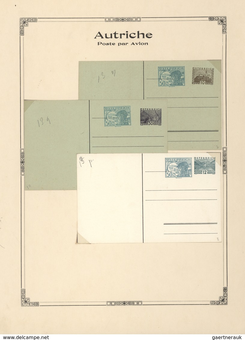 GA Österreich - Privatganzsachen: 1933/1958, sehr gehaltvolle Sammlung mit ca.110 Privatganzsachen auf