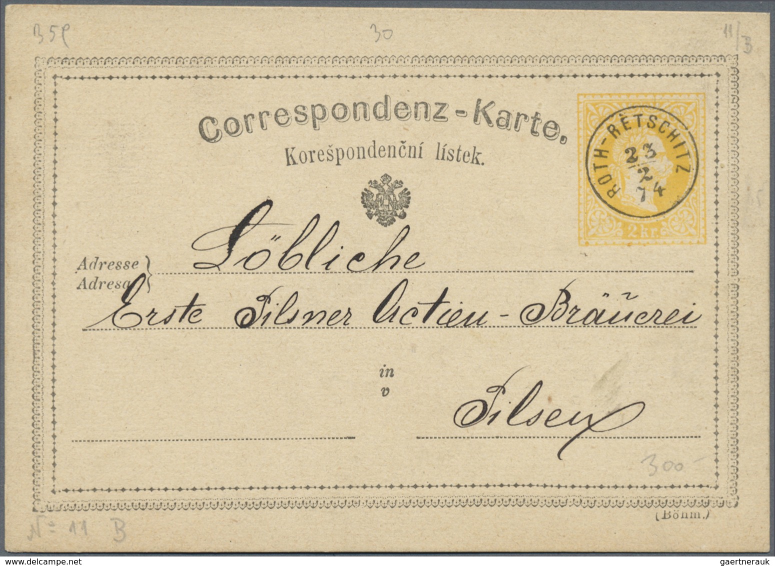 GA/Br Österreich - Stempel: 1869/1886, Stempelsammlung in außergewöhnlicher Qualität. Ca. 150 Belege, meis