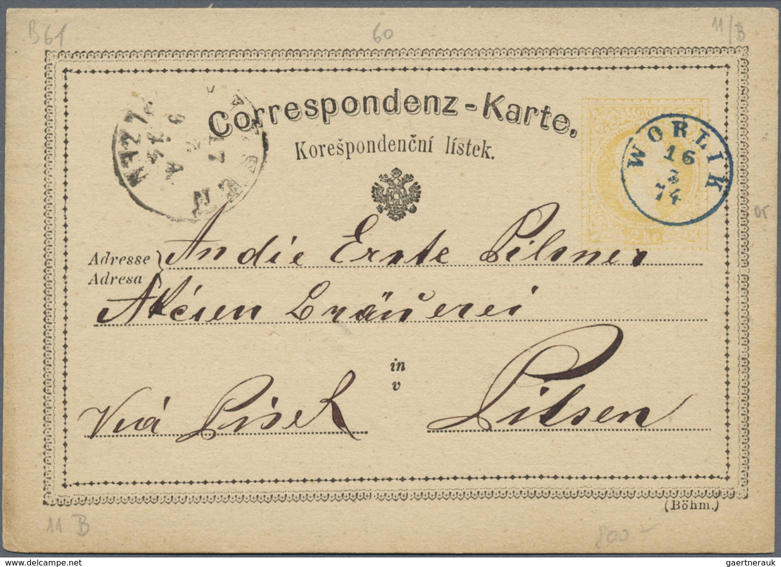 GA/Br Österreich - Stempel: 1869/1886, Stempelsammlung in außergewöhnlicher Qualität. Ca. 150 Belege, meis