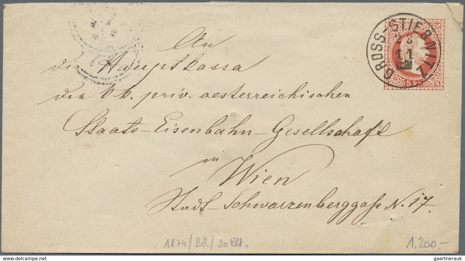 GA/Br Österreich - Stempel: 1869/1886, Stempelsammlung in außergewöhnlicher Qualität. Ca. 150 Belege, meis