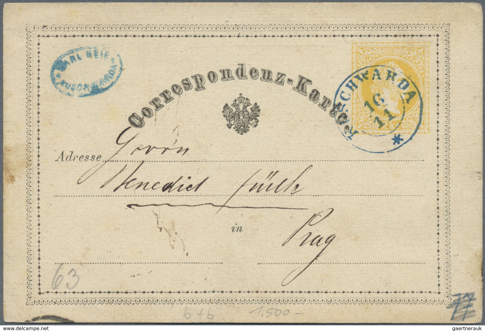 GA/Br Österreich - Stempel: 1869/1886, Stempelsammlung in außergewöhnlicher Qualität. Ca. 150 Belege, meis