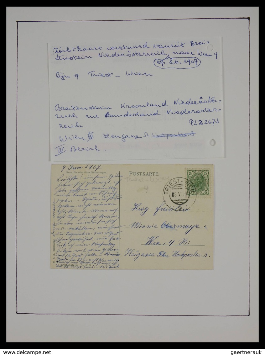 Österreich - Stempel: Beautiful Collection Railroadpost And Station Cancels Of Austria In 17 (!) Alb - Machines à Affranchir (EMA)