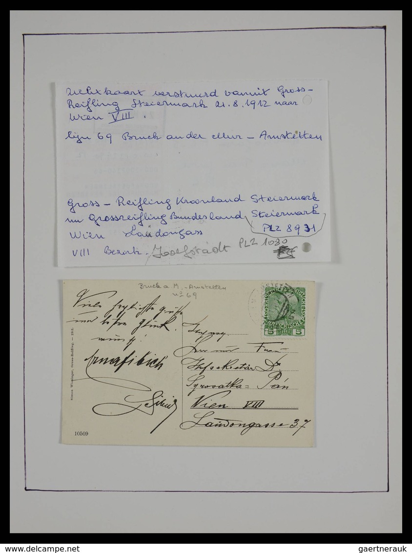 Österreich - Stempel: Beautiful collection railroadpost and station cancels of Austria in 17 (!) alb