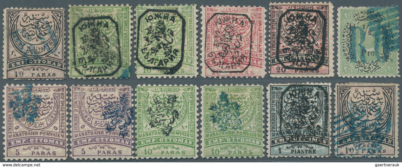 Br/GA/**/O Ostrumelien: 1881-85, "SOUTH BULGARIA & EASTERN ROUMELIA" Collection Of Mint And Used Stamps, Covers - Autres & Non Classés