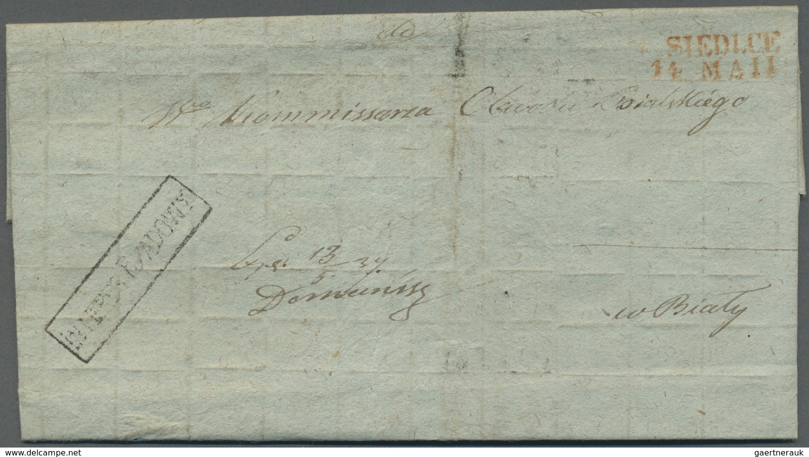 Br Polen - Vorphilatelie: 1800/1850 Appr., Useful Accumulation Of Folded Letters Concerning Only The Ti - ...-1860 Préphilatélie