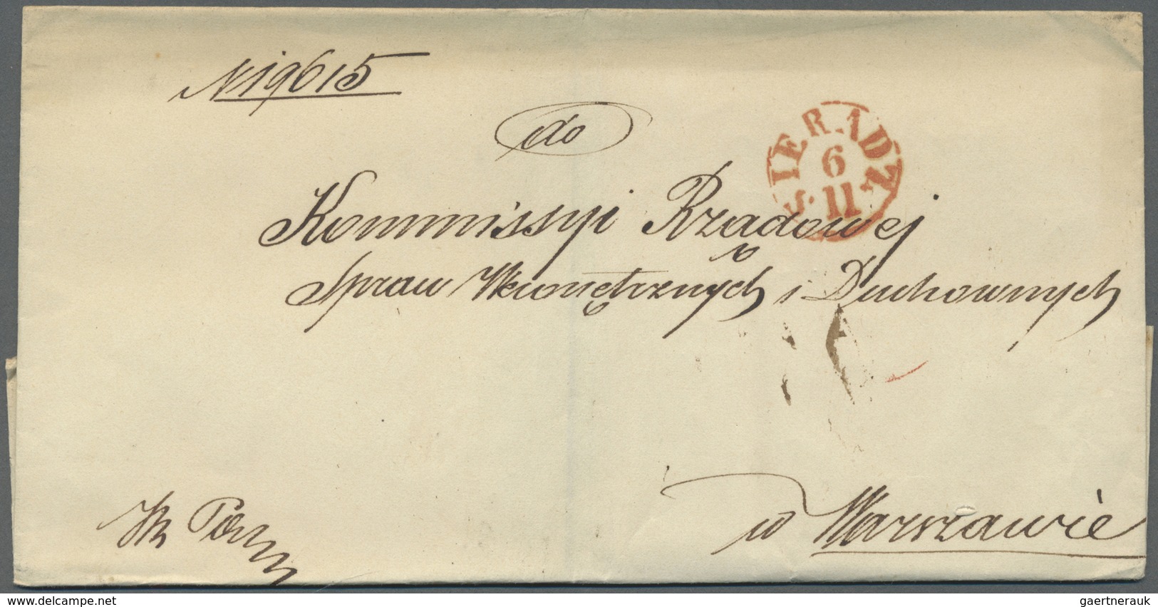 Br Polen - Vorphilatelie: 1800/1850 Appr., Useful Accumulation Of Folded Letters Concerning Only The Ti - ...-1860 Prefilatelia