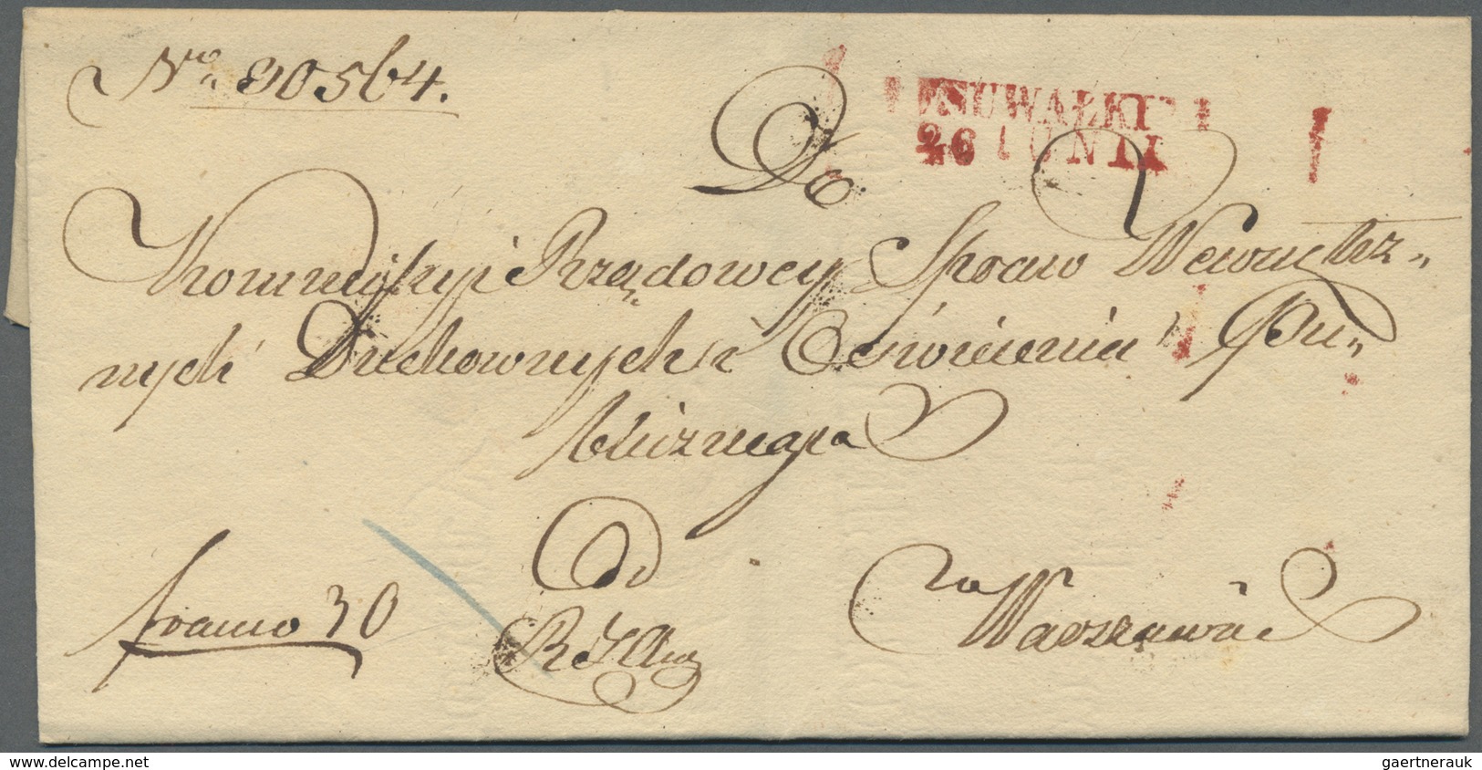 Br Polen - Vorphilatelie: 1800/1850 Appr., Useful Accumulation Of Folded Letters Concerning Only The Ti - ...-1860 Prefilatelia