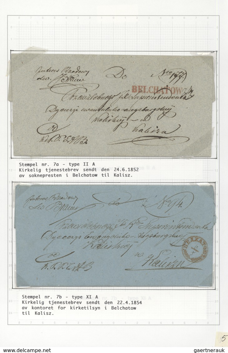 Br Polen - Vorphilatelie: 1818/1870, Collection Of Apprx. 84 Stampless Covers (pre-philatelic Period An - ...-1860 Préphilatélie