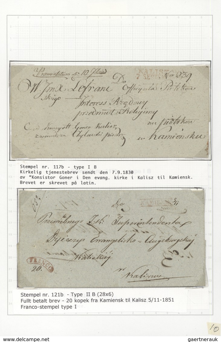 Br Polen - Vorphilatelie: 1818/1870, Collection Of Apprx. 84 Stampless Covers (pre-philatelic Period An - ...-1860 Préphilatélie