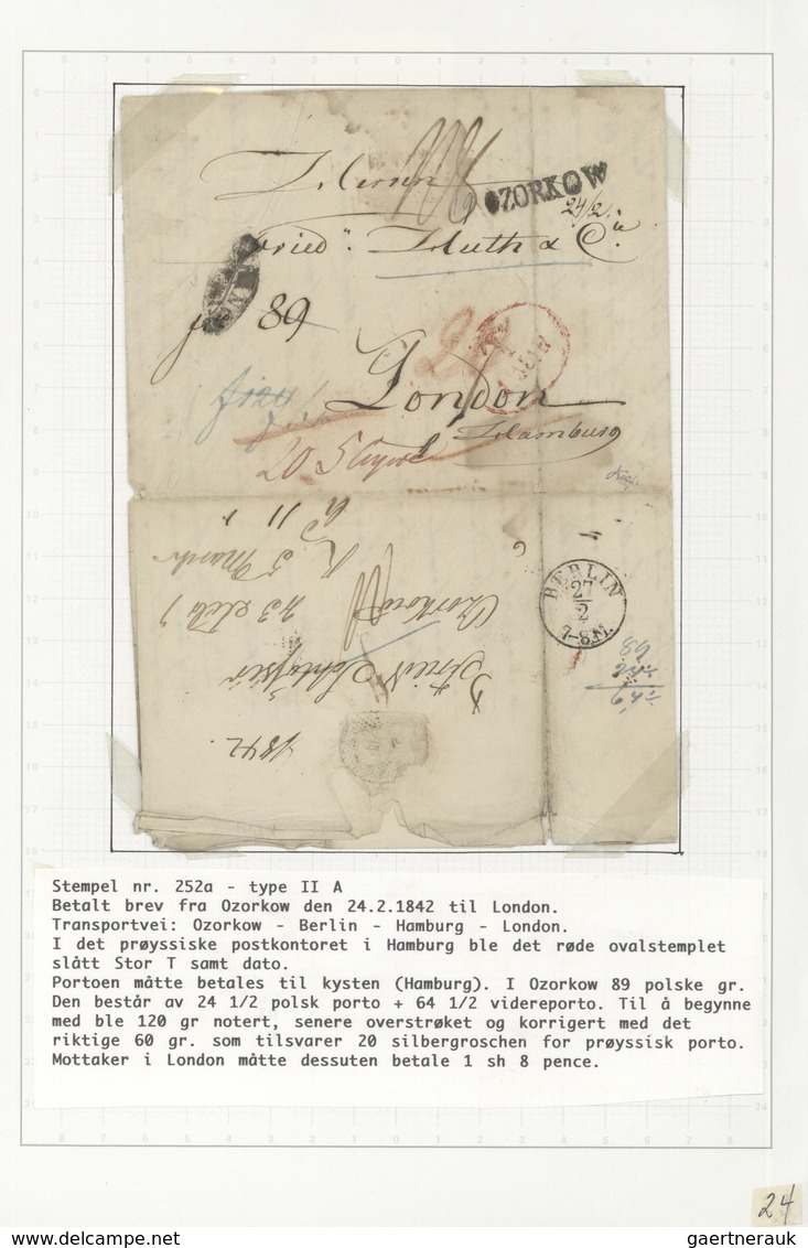 Br Polen - Vorphilatelie: 1818/1870, collection of apprx. 84 stampless covers (pre-philatelic period an