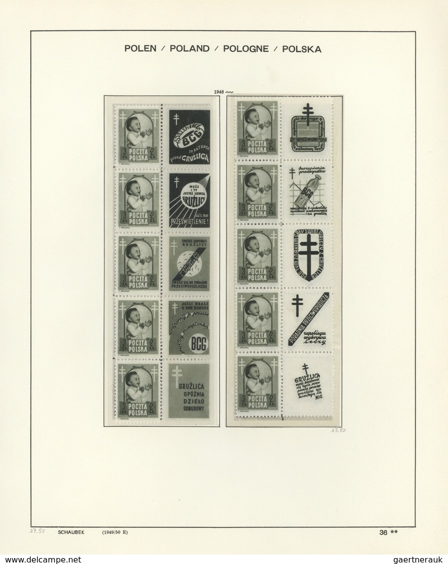 **/*/GA Polen: 1860/1969, Spezialisierte Sammlung In Drei Bänden, Nur Nr. 1 Gestempelt, Die Späteren Ausgabe - Lettres & Documents