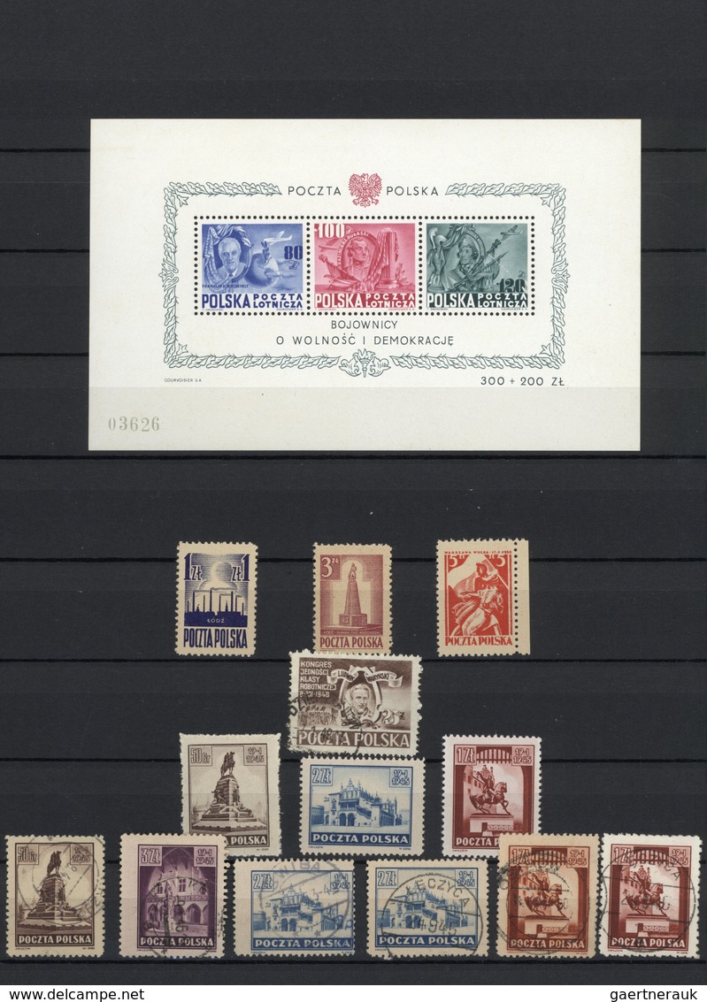 O/*/**/(*) Polen: 1918/1960 (ca.), Miscellaneous Lot In A Stockbook Comprising E.g. Essais, Better Souvenir She - Lettres & Documents