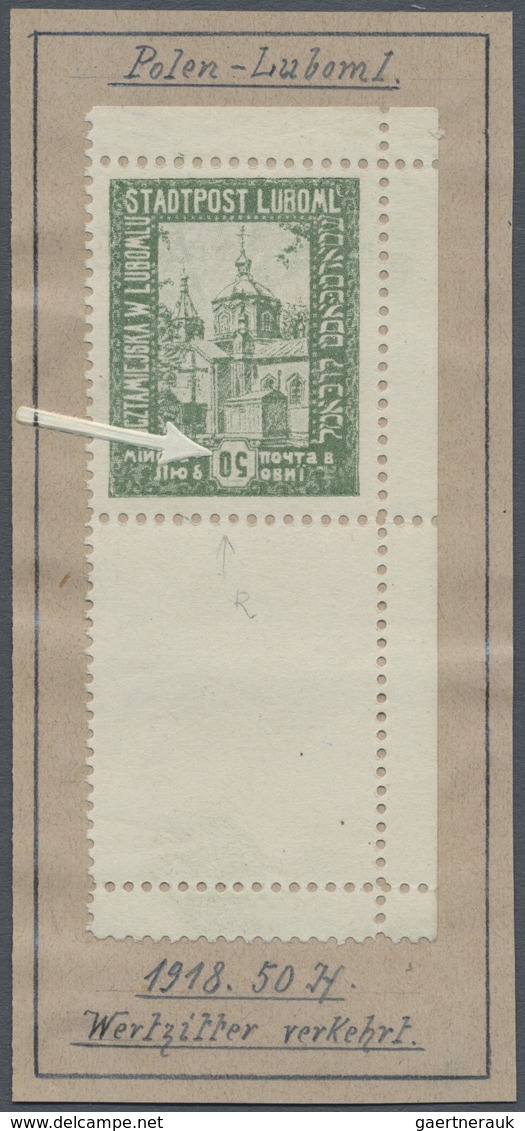 */O Polen: 1918/1936, Specialised Assortment Of 21 Stamps Showing Varieties/specialities/particularities - Lettres & Documents