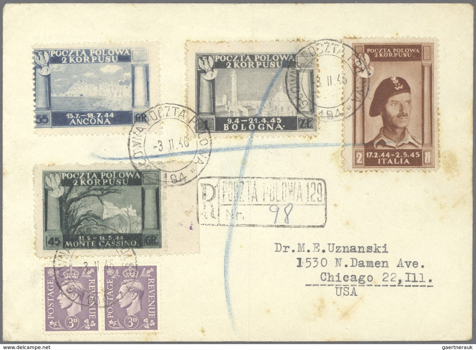 Br/**/*/(*)/Brfst Polen: 1940/1946, WWII and immediate postwar period, specialised collection in two stockbooks with p