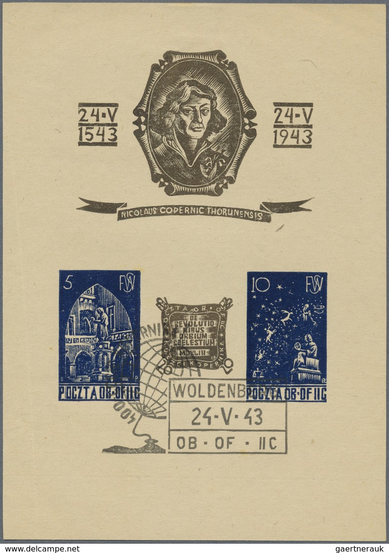 (*)/O/**/Br Polen - Lagerpost: Woldenberg: 1945 (ab), meist ungebrauchte Sammlung der Lager Gross-Born, Murnau,