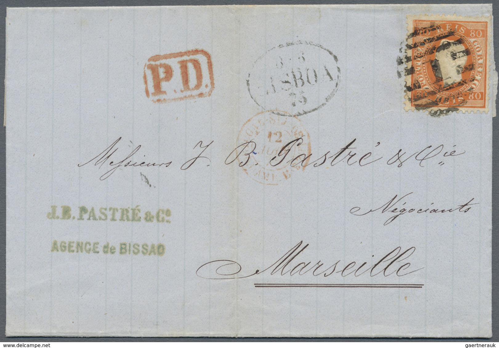 Br Portugal: 1698/1889, Lot Of 12 Better Covers (single Lots), Some Pre-philately And Mainly Franked Ma - Lettres & Documents