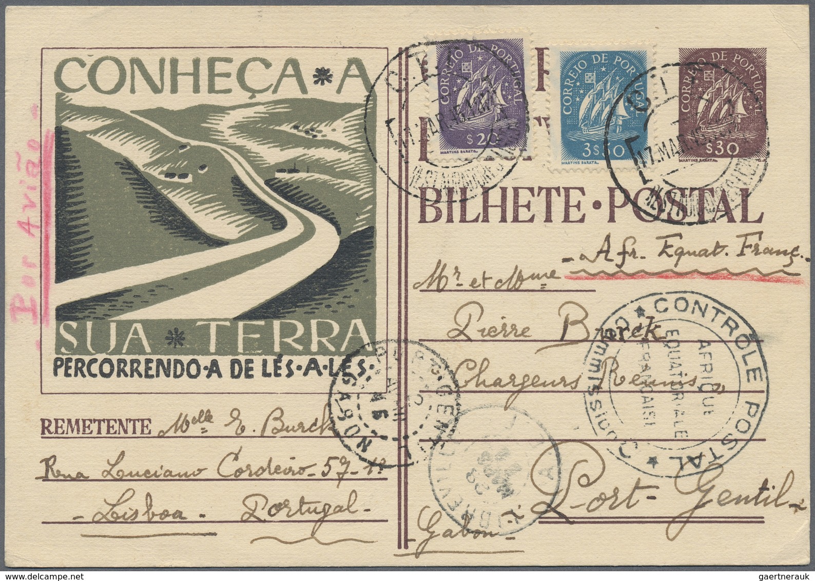 Br Portugal: 1820/1946: 21 envelopes and postal stationeries including pre-philatelic, registered and u