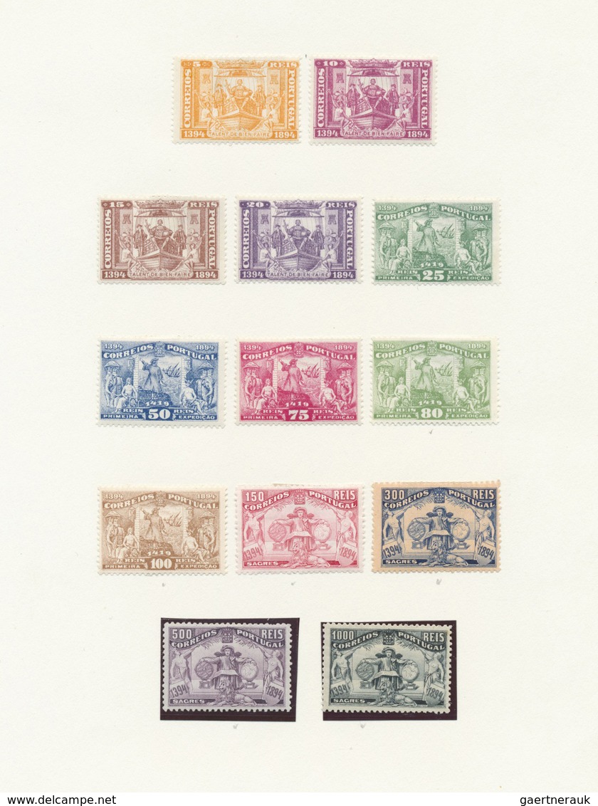 */(*) Portugal: 1853/1930, A Splendid Mint Collection On Album Pages, Showing A Lovely Section Of Classic - Lettres & Documents