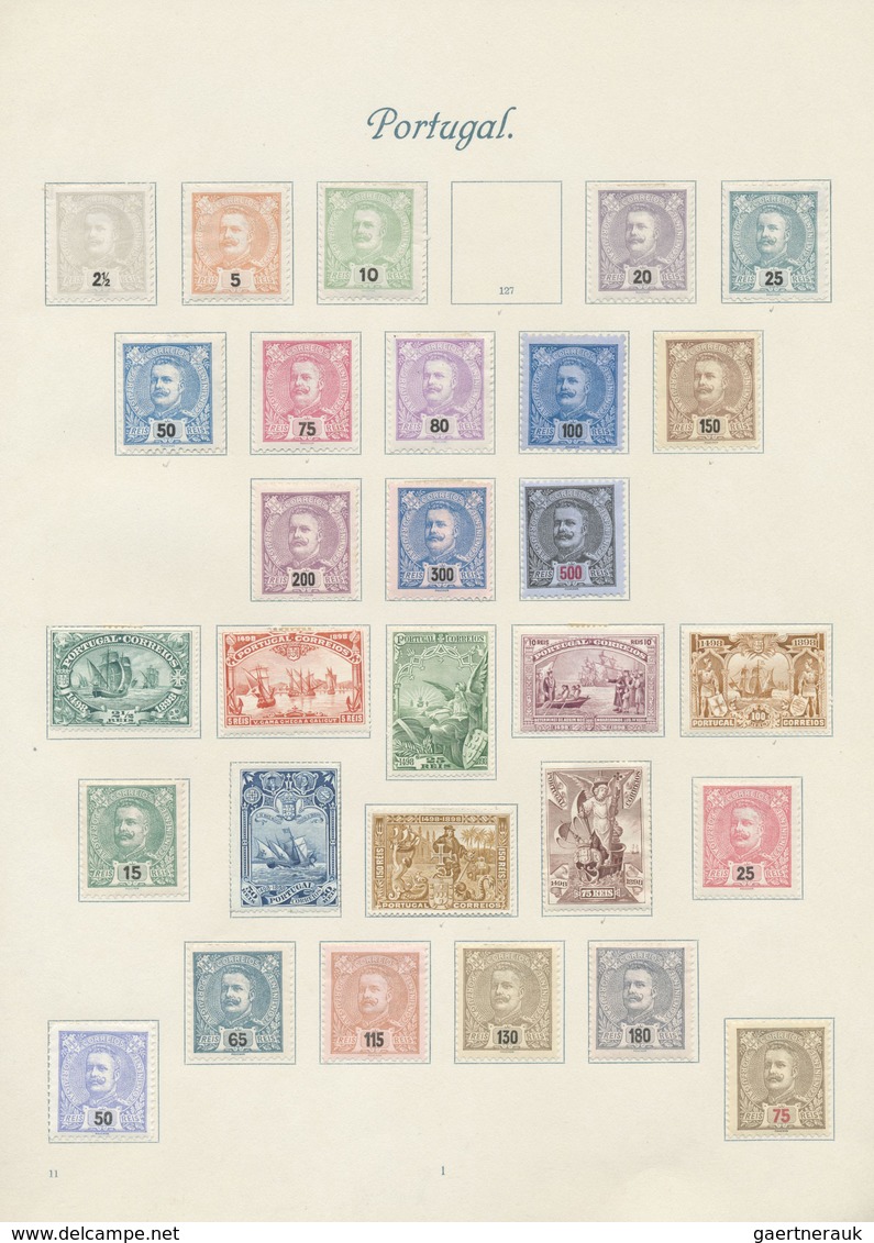 */(*) Portugal: 1853/1930, A Splendid Mint Collection On Album Pages, Showing A Lovely Section Of Classic - Lettres & Documents