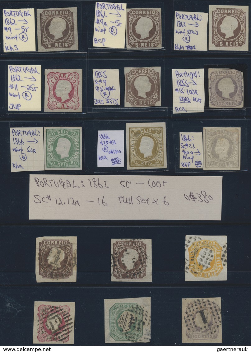 O/*/(*) Portugal: 1853/1910 (ca.), Comprehensive Used And Mint Collection/accumulation Of Classic And Semicl - Lettres & Documents